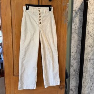 Marine Layer Cream Corduroy Pants